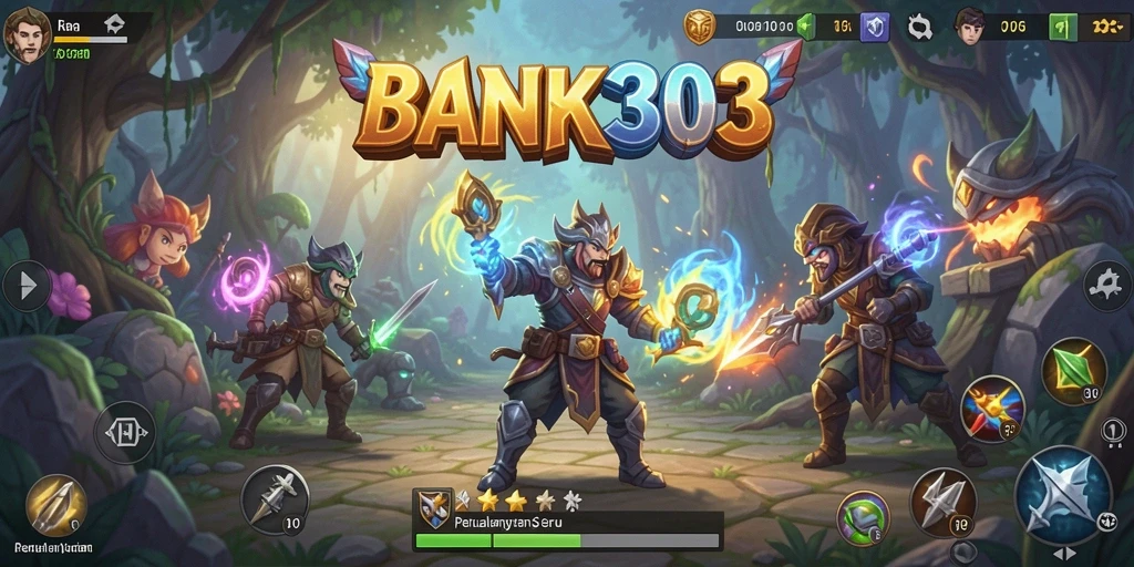 Tampilan gameplay seru dari BANK303 yang penuh petualangan.