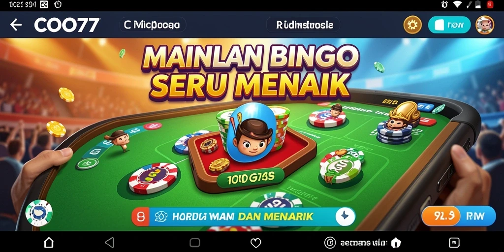 Gameplay seru dengan tampilan menarik pada COO77 Bingo.