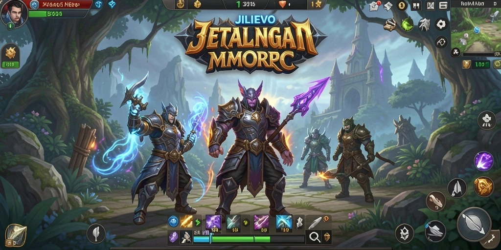 Tampilan gameplay <strong>JILIEVO</strong> yang menakjubkan dari dunia MMORPG.