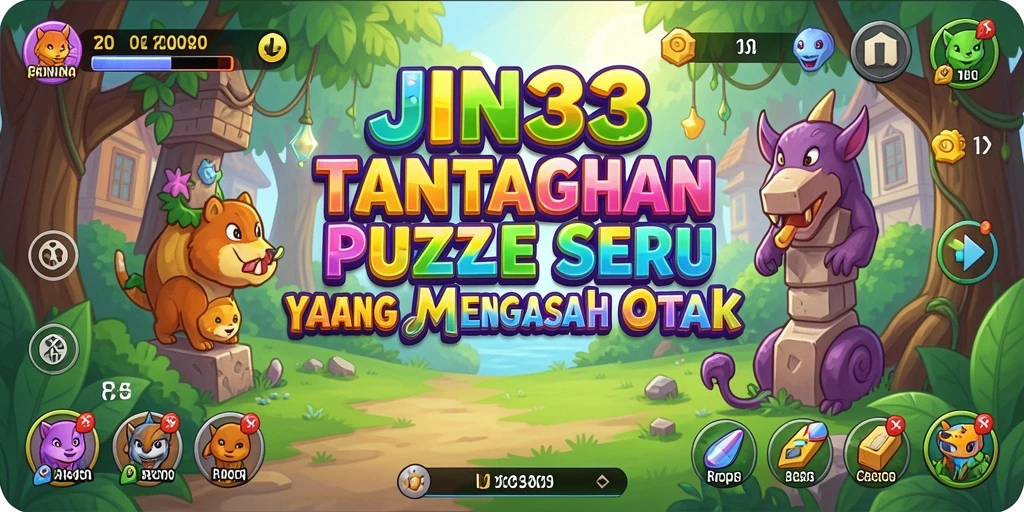 Tampilan gameplay JIN33 yang menarik dengan berbagai puzzle.