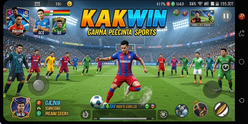 Gameplay KAKWIN yang menarik dalam setiap cabang olahraga.