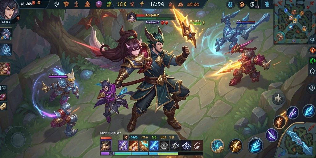 Tampilan gameplay MLBB8 yang menegangkan di dunia fantasi.