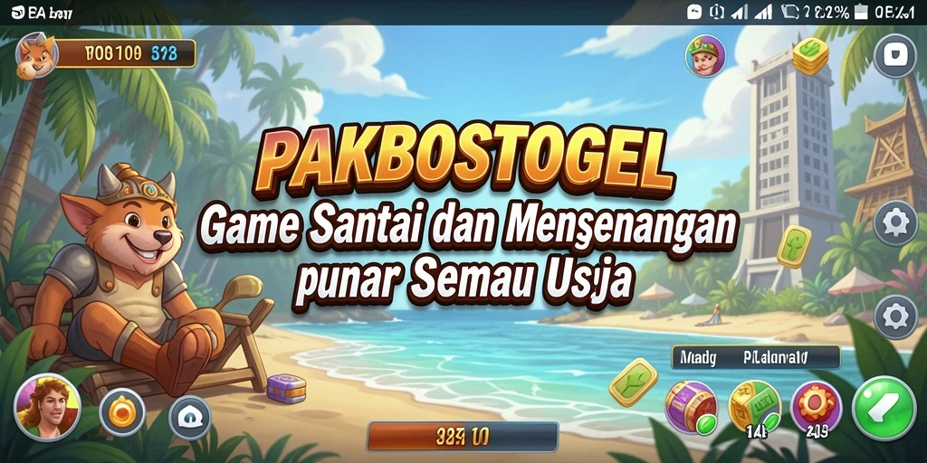 Screenshot menunjukkan momen seru dalam gameplay PAKBOSTOGEL.