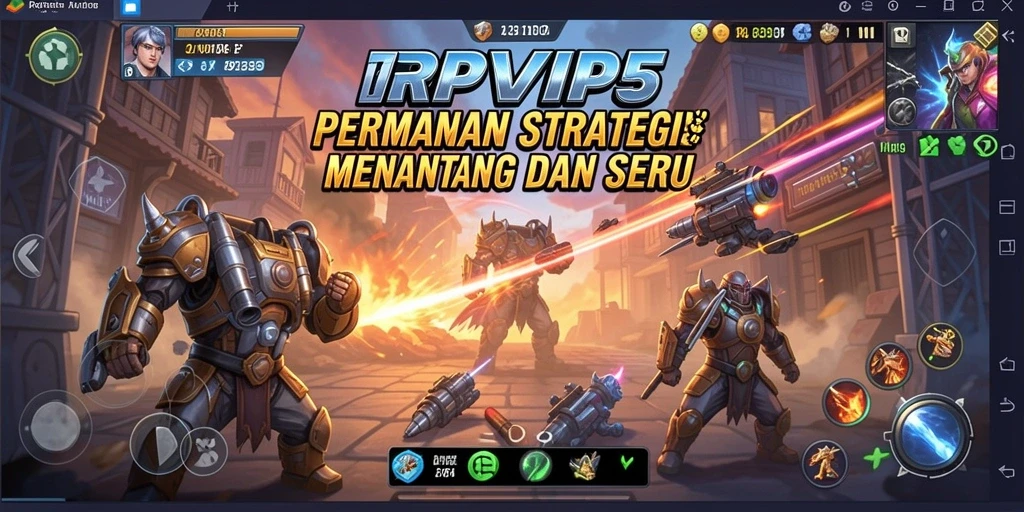 Tampilan gameplay menegangkan dari RPVIP5 dengan strategi yang mendalam.