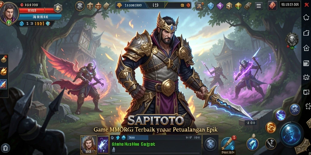 Tampilan gameplay SAPITOTO yang menakjubkan dalam dunia MMORPG.